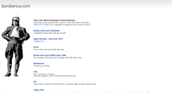 Desktop Screenshot of bordsenius.com